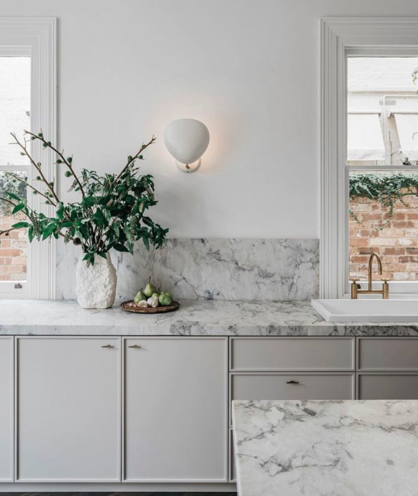 gray shaker style cabinets - image credit - unknown source, Pinterest