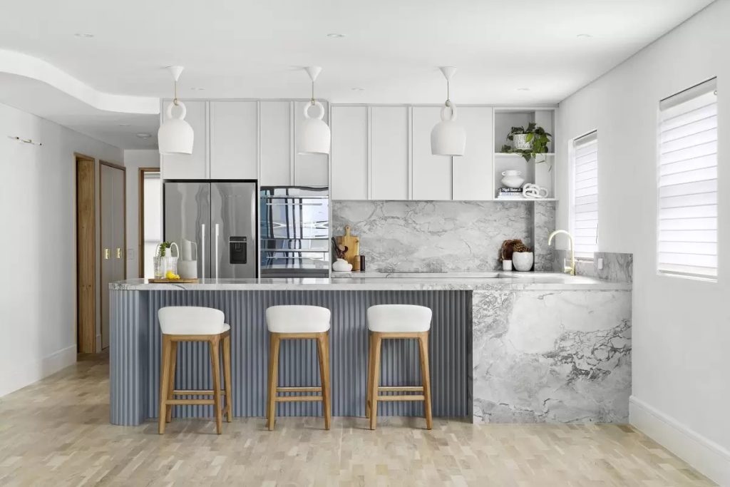 Completed modern kitchen on Sydney's Northern Beaches