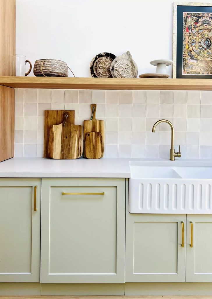 Completed farmhouse kitchen on Sydney's Northern Beaches