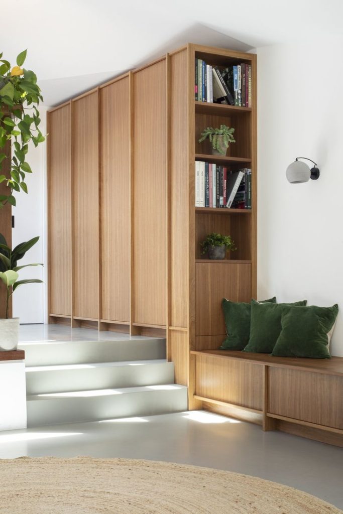 Inbuilt storage cabinets