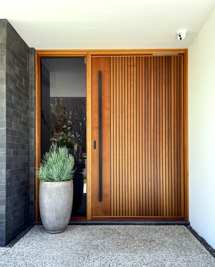 Wood door. Photo credit Cedar West