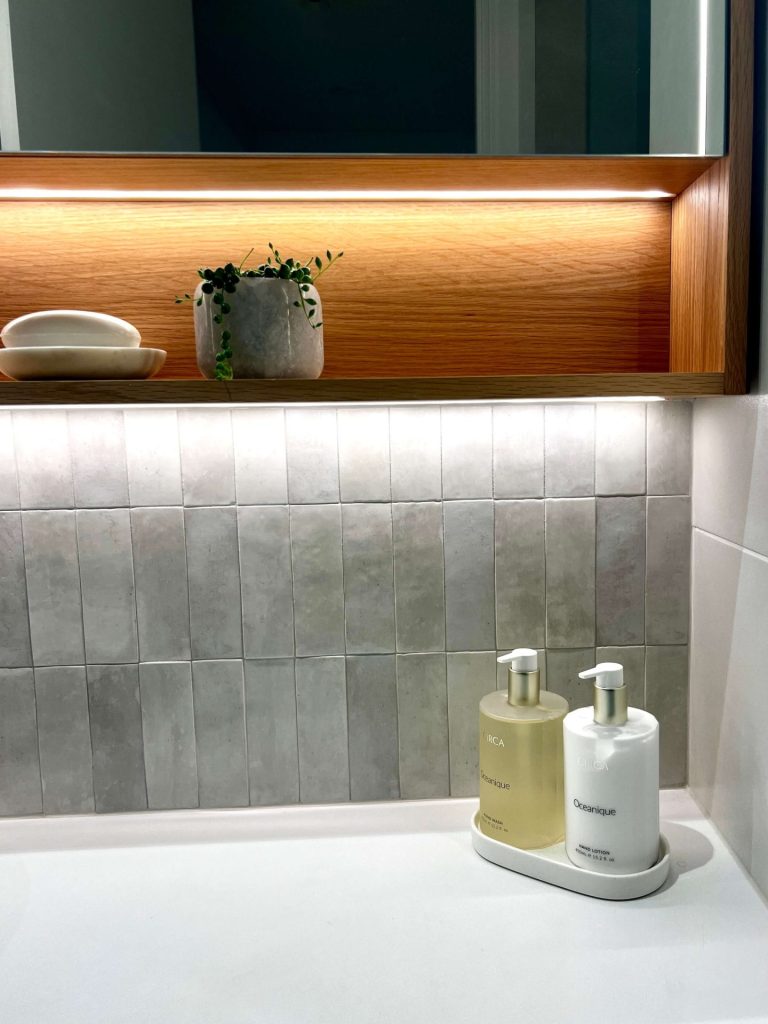 Bathroom tiles in full home renovation in Turramurra Sydney