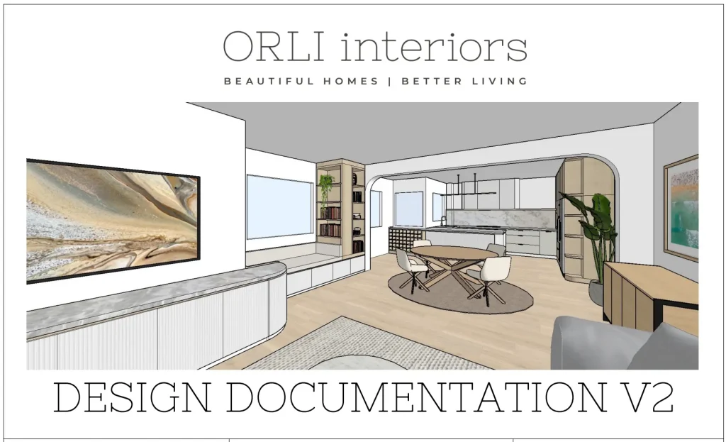 Orli Interiors Design Documentation Presentation Cover