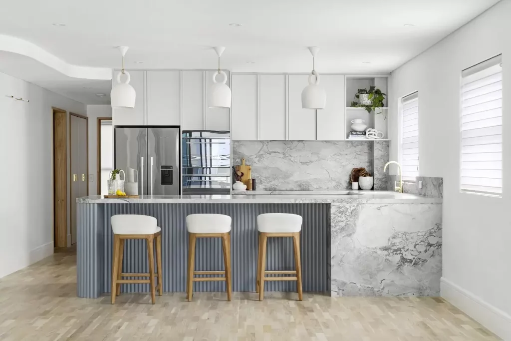 Custom Kitchen in a full apartment renovation in Dee Why, Northern Beaches.