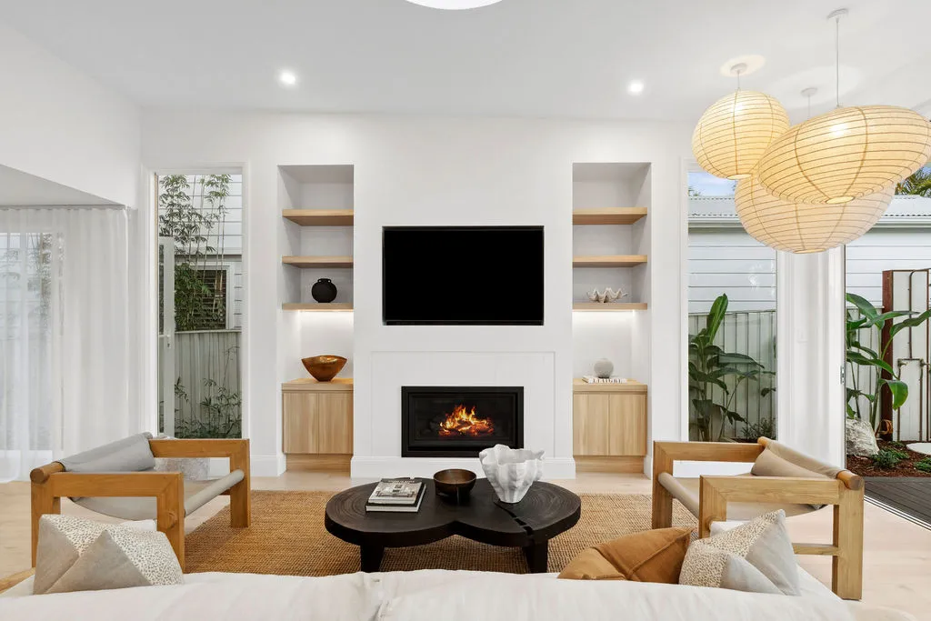 Custom Joinery and designer lighting in a full home renovation in Collaroy on Sydney's Northern Beaches.