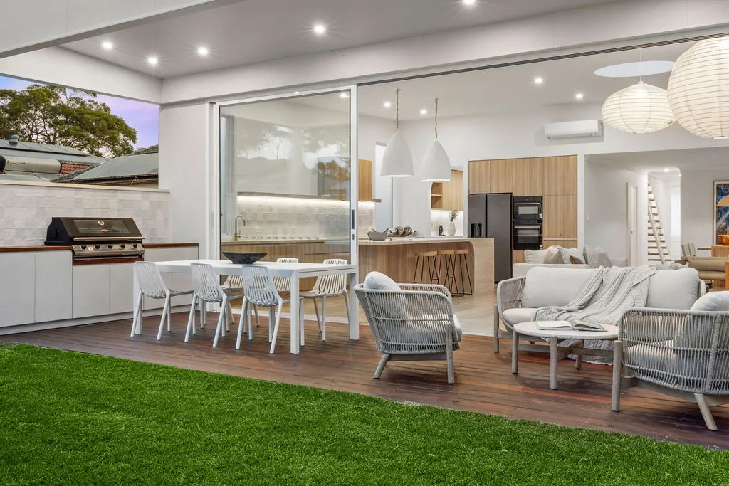 Alfresco area in a Full home renovation in Collaroy, Northern Beaches