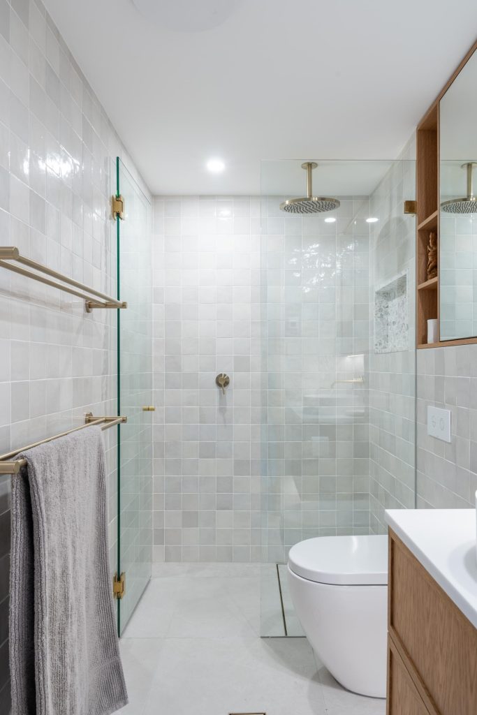 Ensuite in a full apartment renovation in Manly, NSW