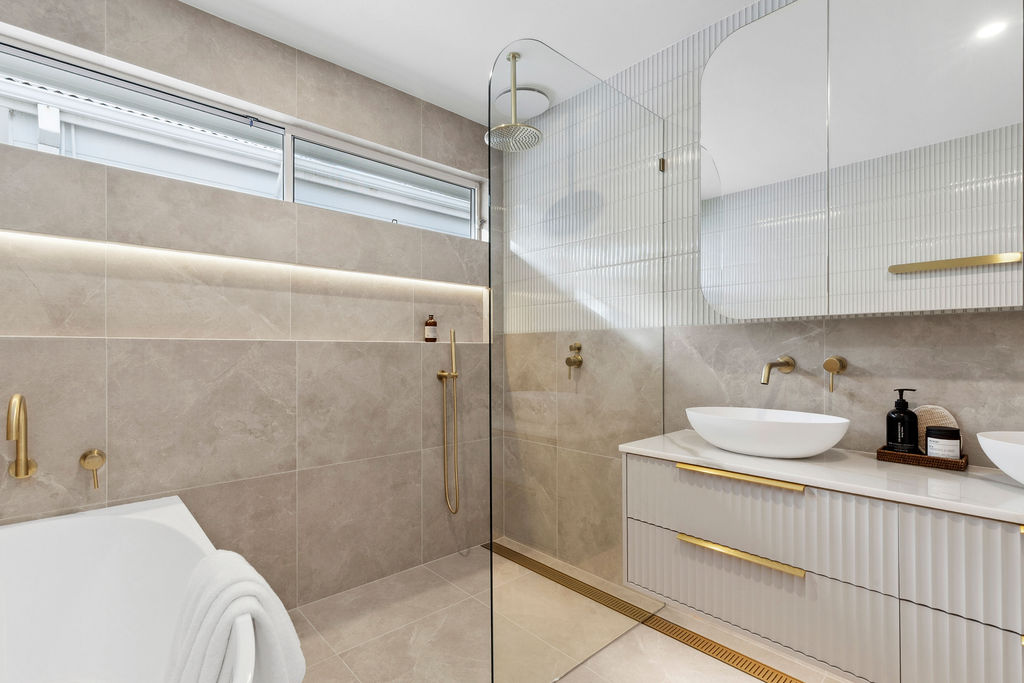Main bathroom in a full home renovation in Collaroy