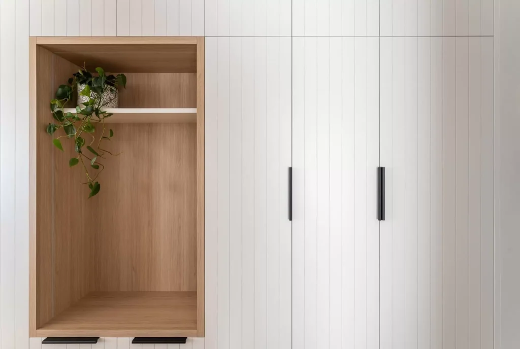 Hall storage in a Manly apartment renovation