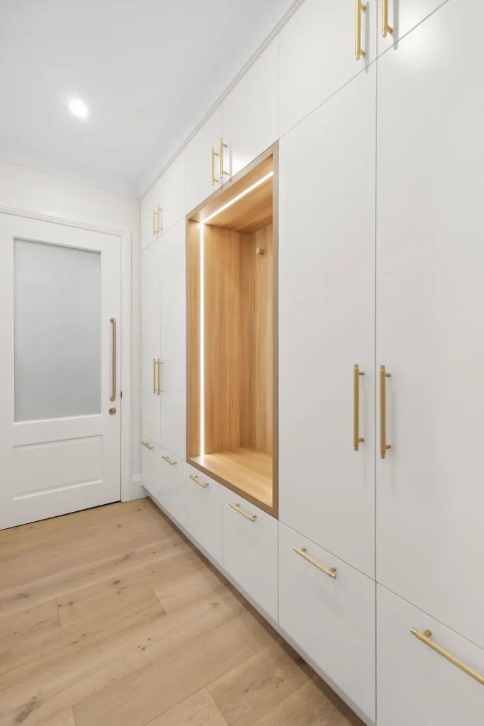 Bespoke joinery in a mudroom - Collaroy, Northern Beaches