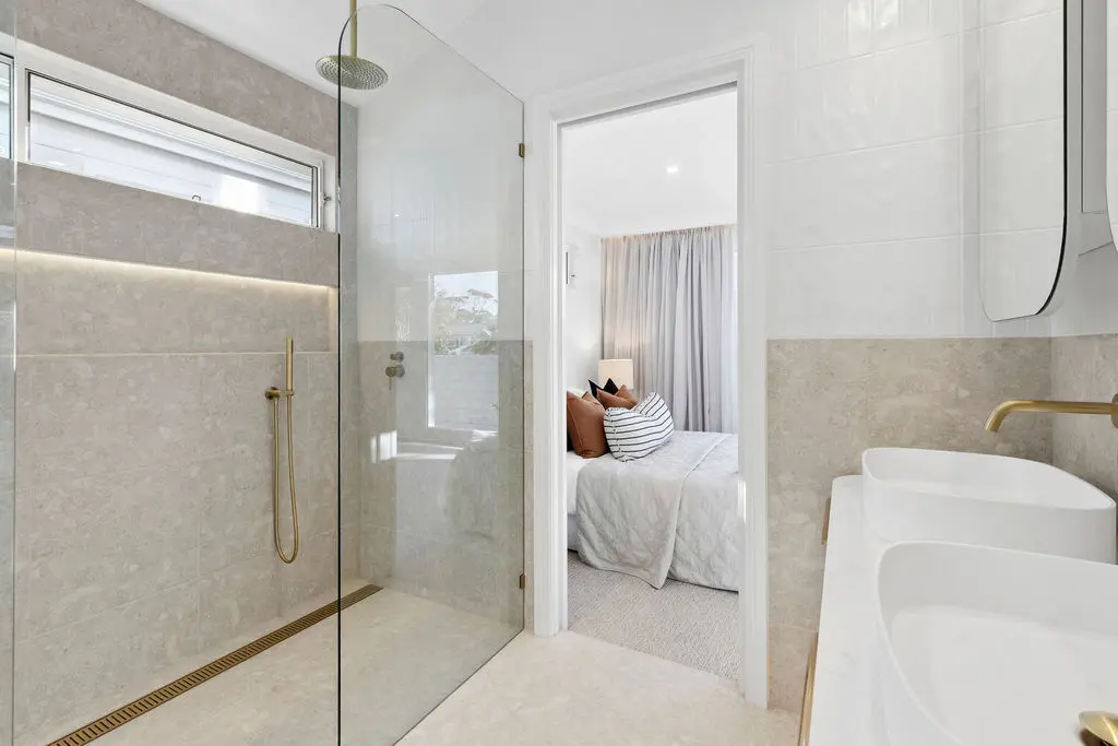 Spa like master ensuite in a full home renovation in Collaroy